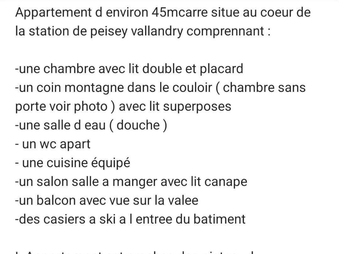 Appartement Plein Coeur De Vallandry Dış mekan fotoğraf